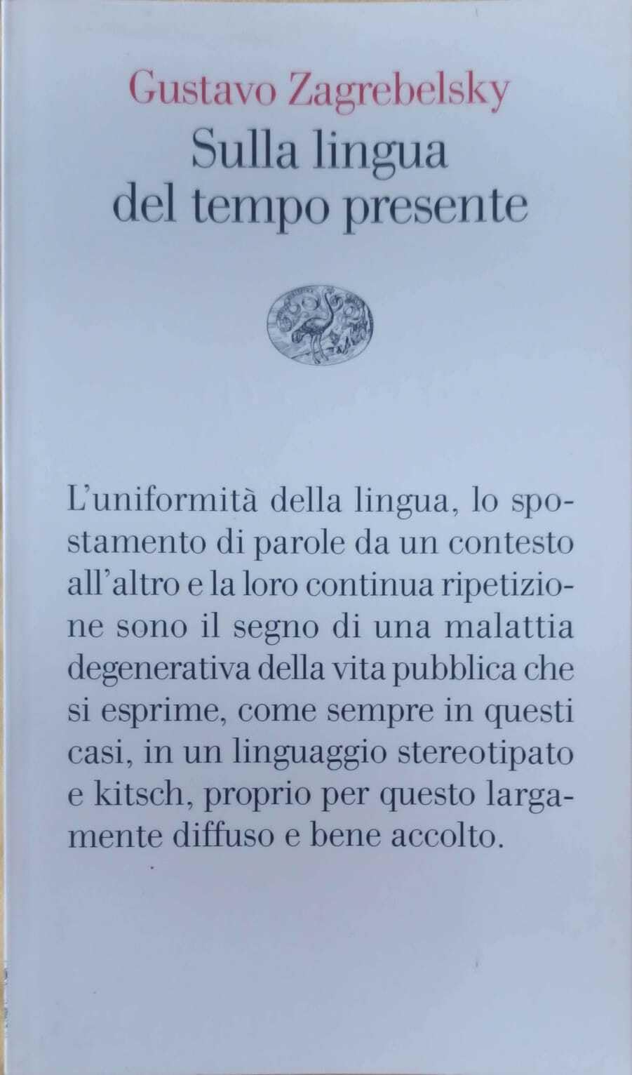 Sulla lingua del tempo presente (Vele, Band 61) Social Sciences