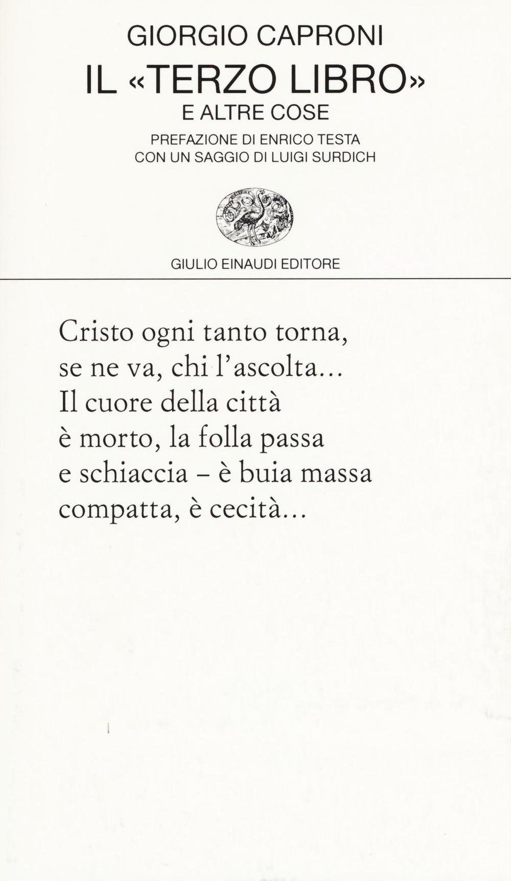 Il «Terzo libro» e altre cose (Collezione di poesia, Band 434) Poetry