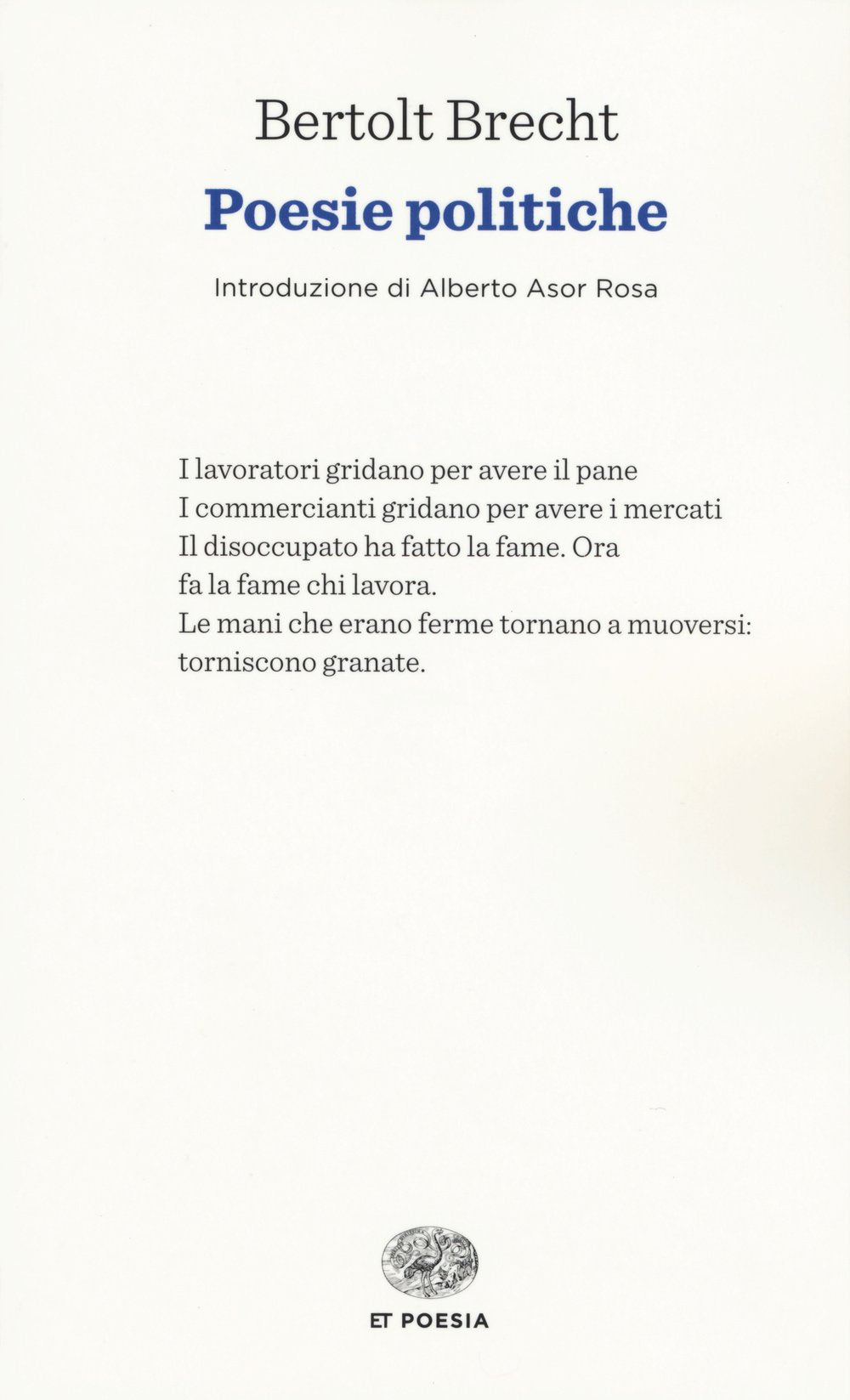 Poesie politiche (ET Poesia) Poetry