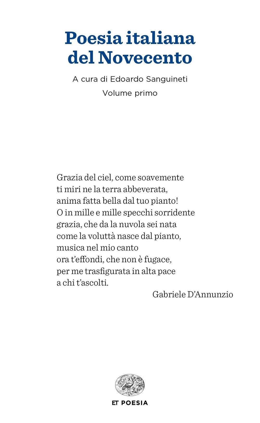 Poesia italiana del Novecento book