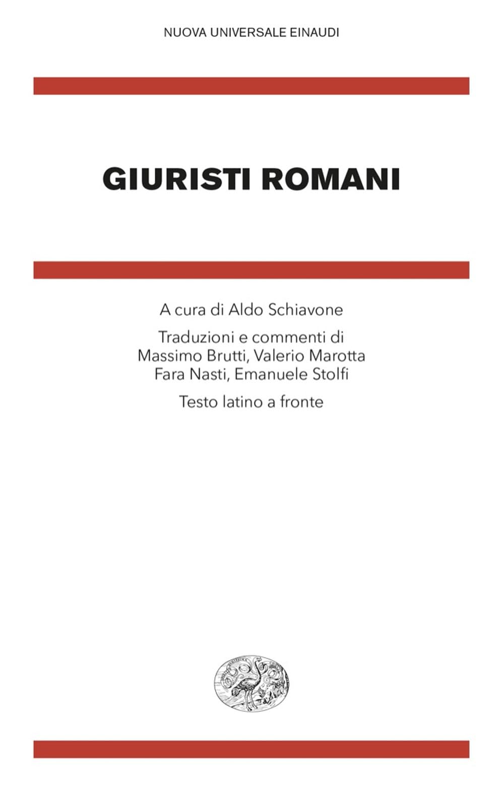 Giuristi romani. Testo latino a fronte book