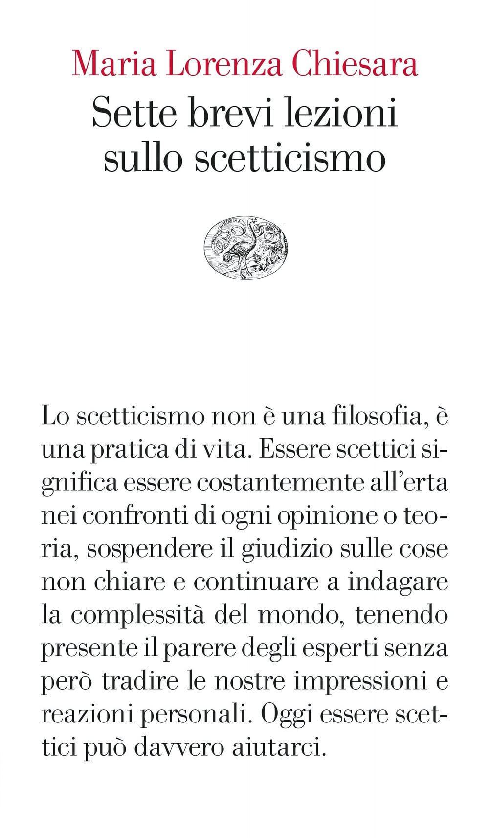 Sette brevi lezioni sullo scetticismo Philosophy