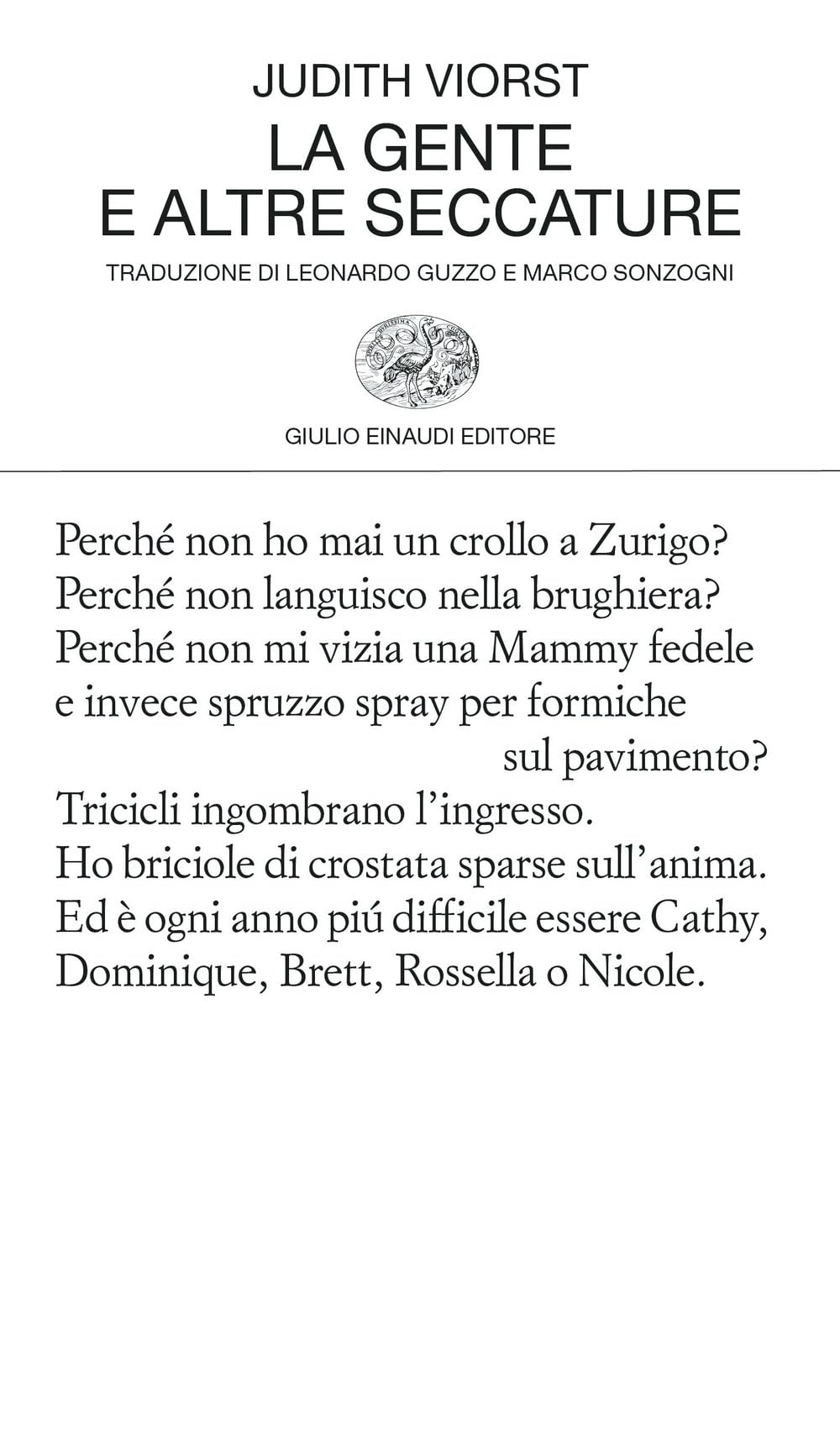 La gente e altre seccature (Einaudi tascabili. Poesia) Poetry