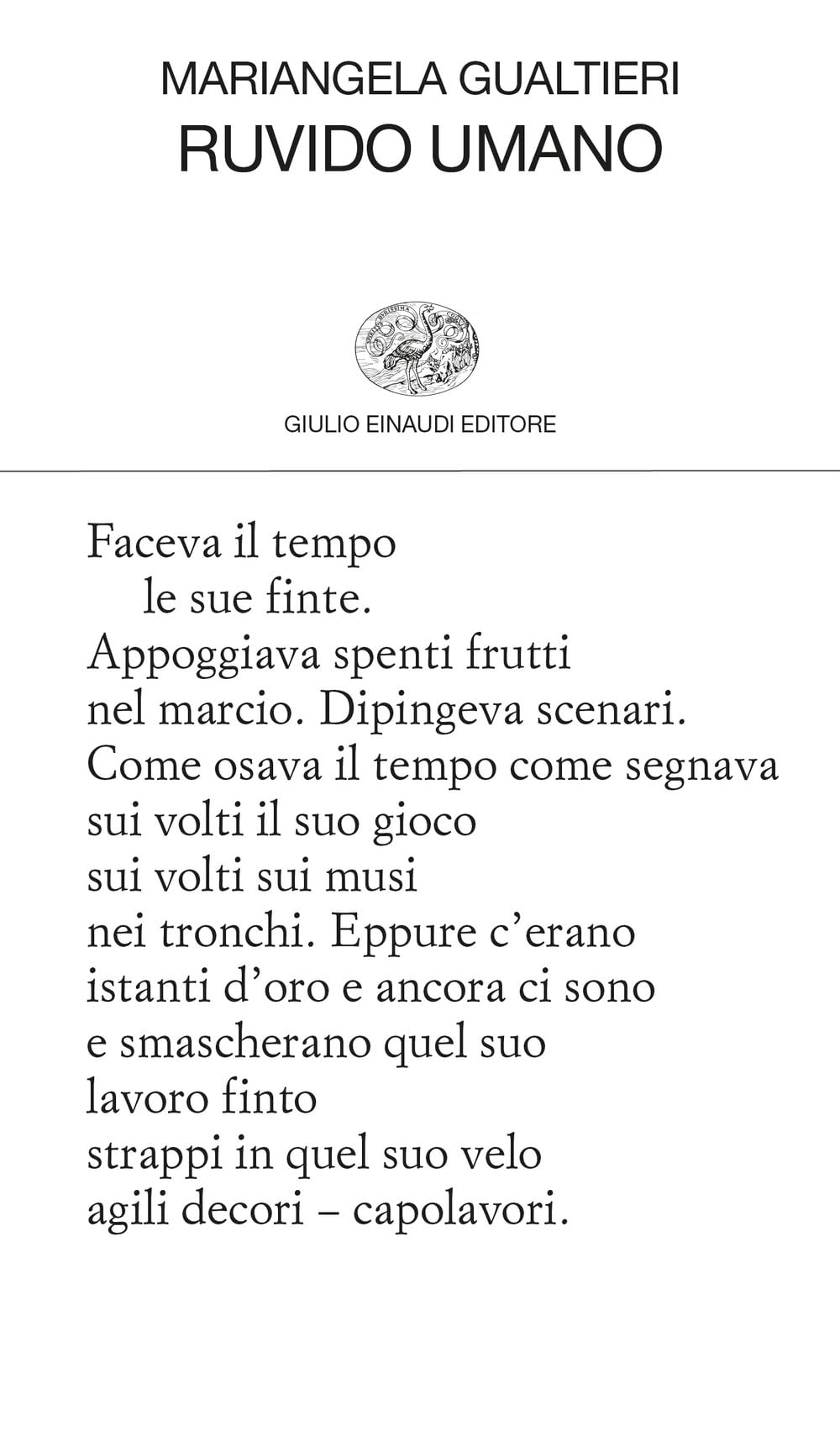 Ruvido umano Poetry