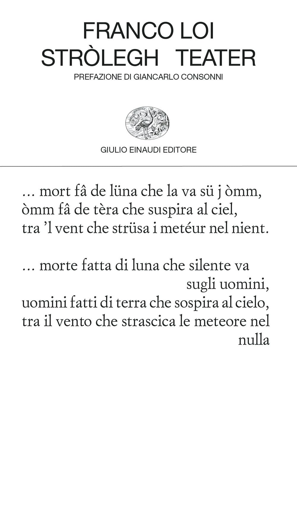 Stròlegh-Teater (Collezione di poesia) Poetry