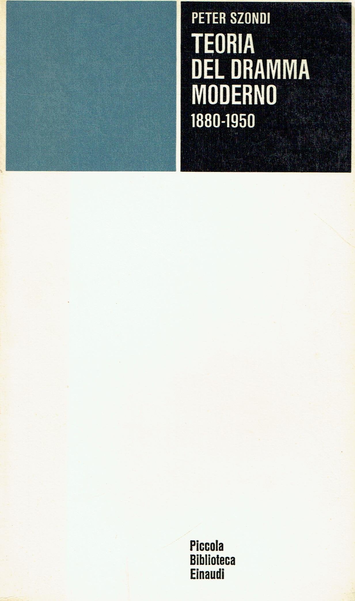Teoria del dramma moderno (1880-1950) book