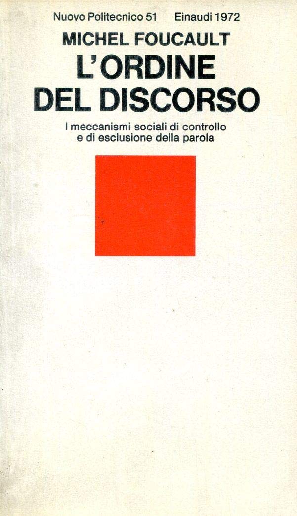 L'ordine del discorso (Nuovo Politecnico, Band 51) Philosophy