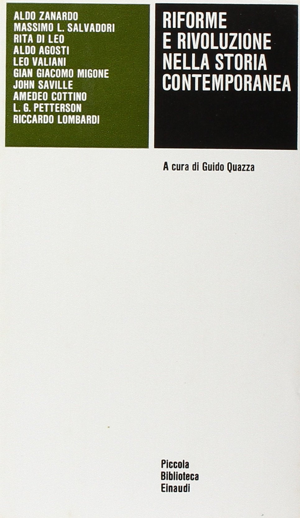 Riforme e rivoluzione nella storia contemporanea book