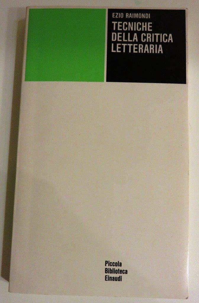 Tecniche della critica letteraria book