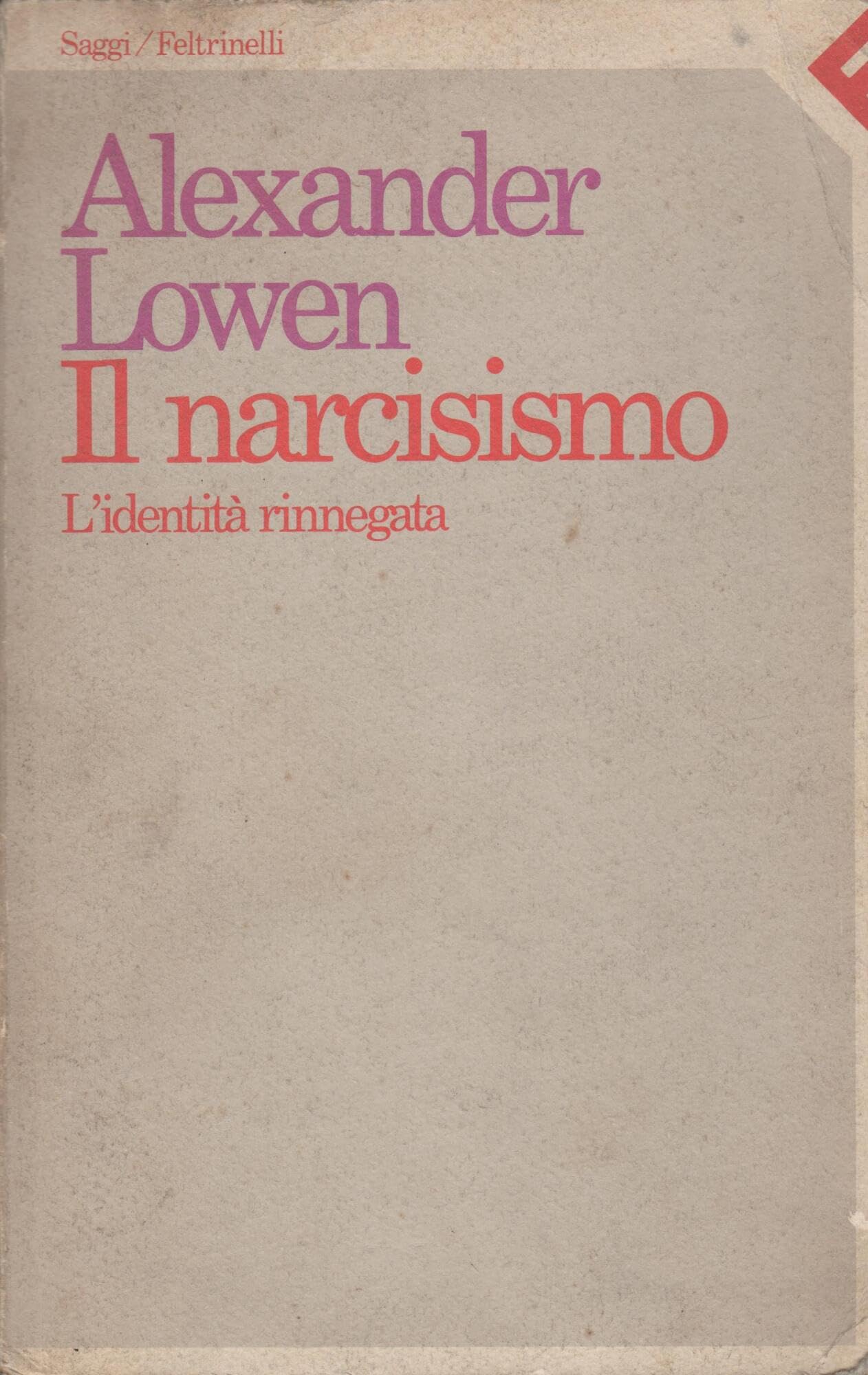 Il narcisismo. L'identità rinnegata book