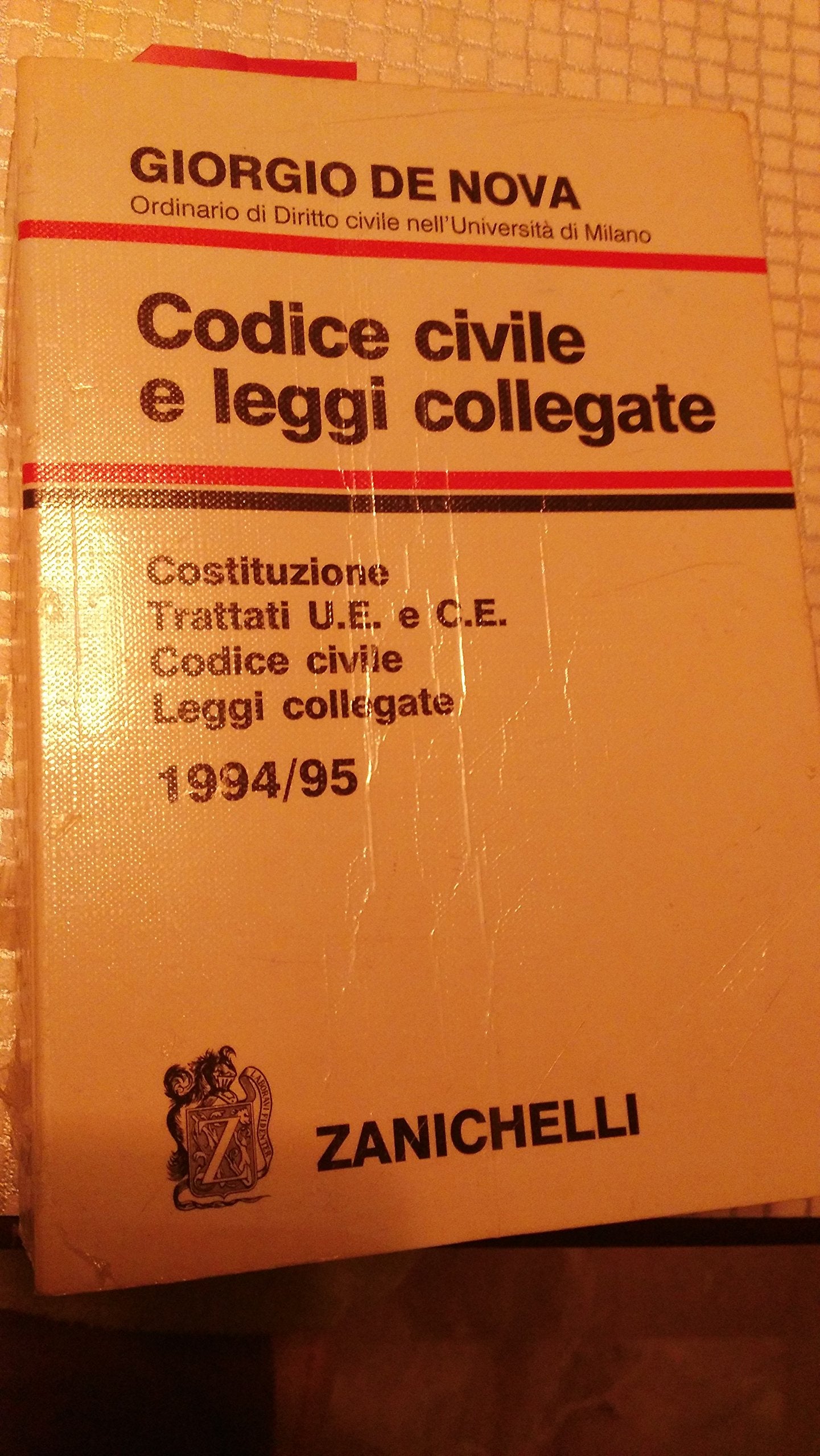 Codice civile e leggi collegate 1994-95. Costituzione, trattati UE e CEE. Codice civile. Leggi collegate (Opere di consultazione) Law