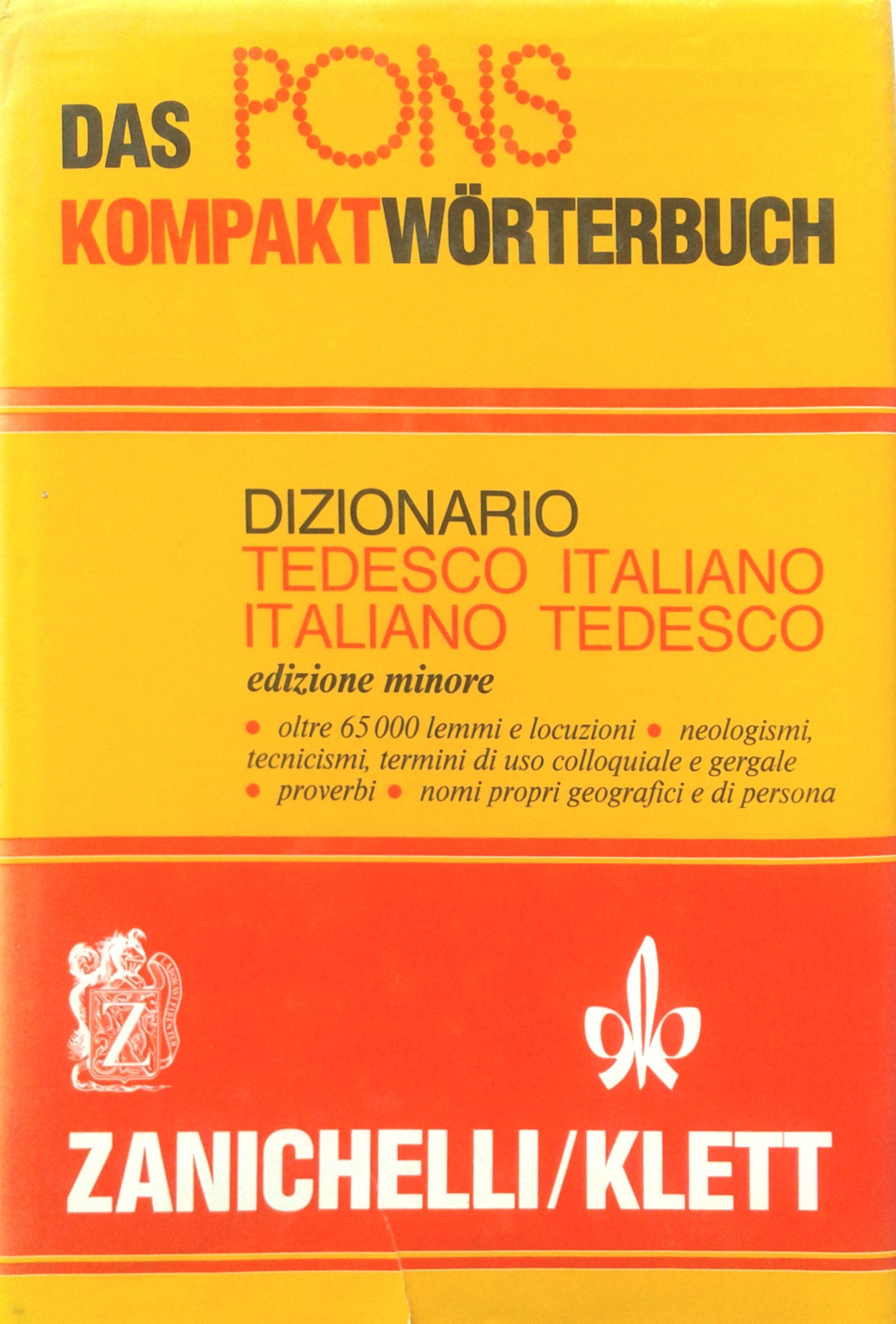 Das Pons kompaktworter Buch. Dizionario tedesco-italiano italiano-tedesco book