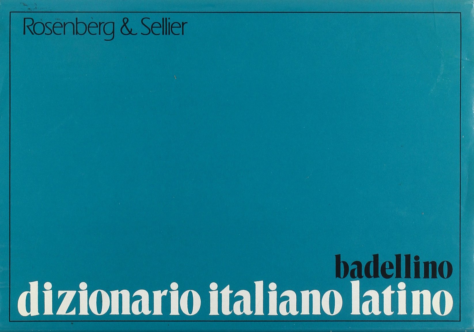 Dizionario italiano-latino book