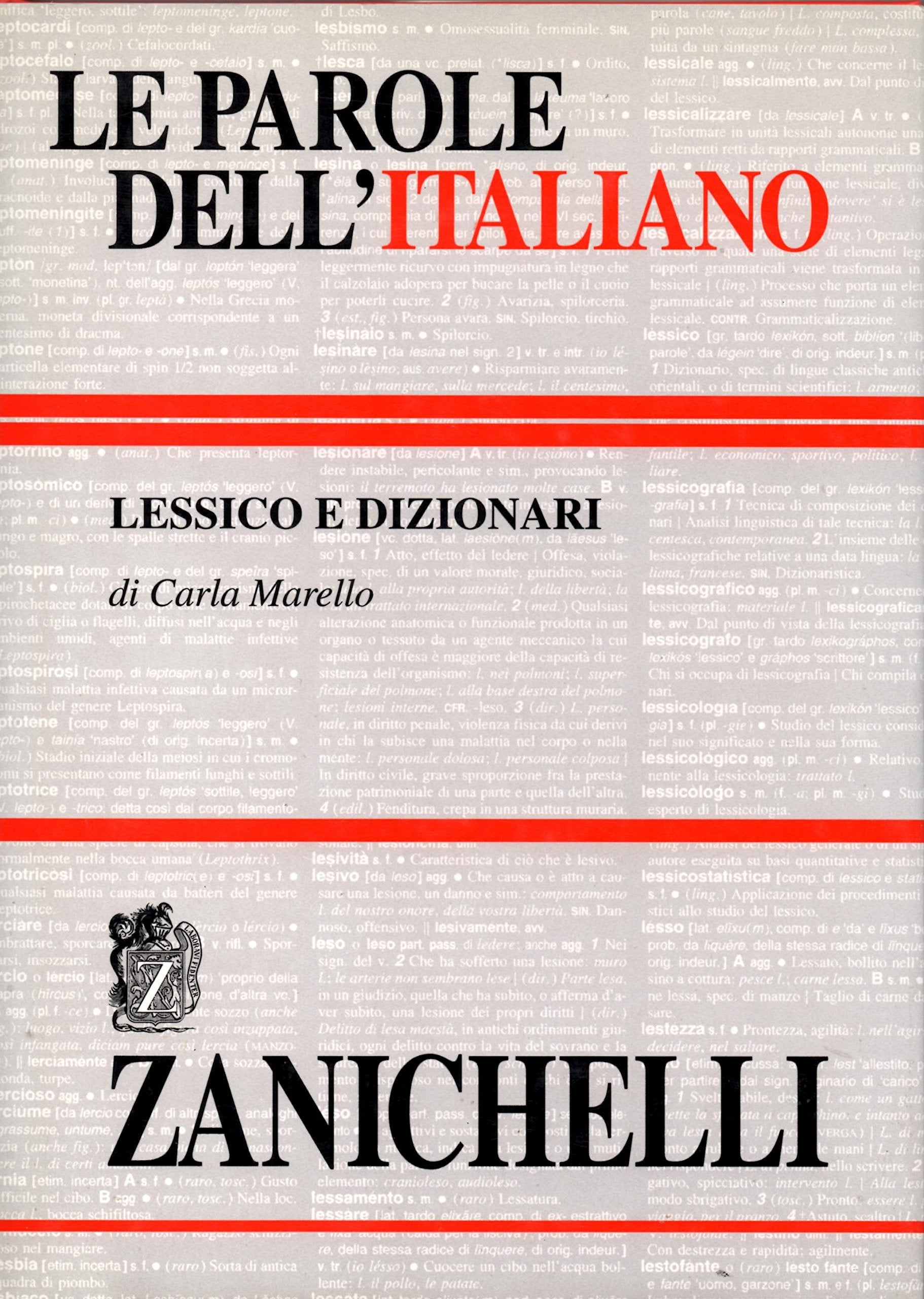 Le parole dell'italiano. Lessico e dizionari Social Sciences