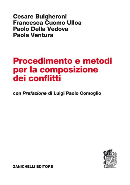 Procedimento e metodi per la composizione dei conflitti book