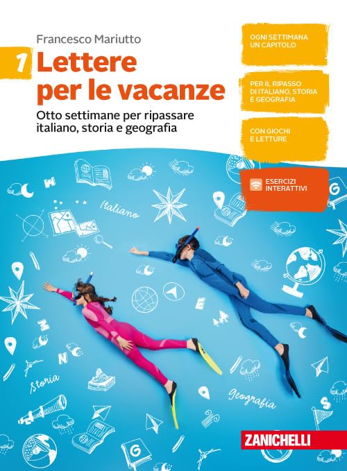 Lettere per le vacanze. Otto settimane per ripassare italiano, storia e geografia. Per la Scuola media (Vol. 1) Professional & Reference Books