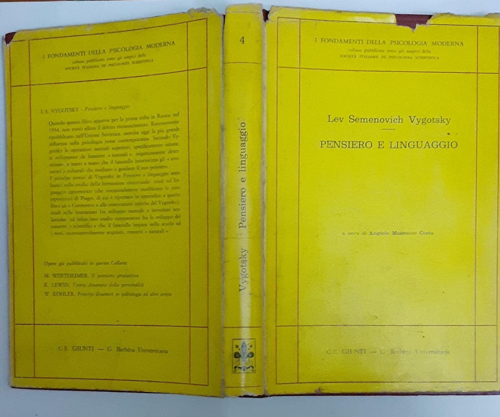 Pensiero e linguaggio (I fondamenti della psicologia moderna) Social Sciences