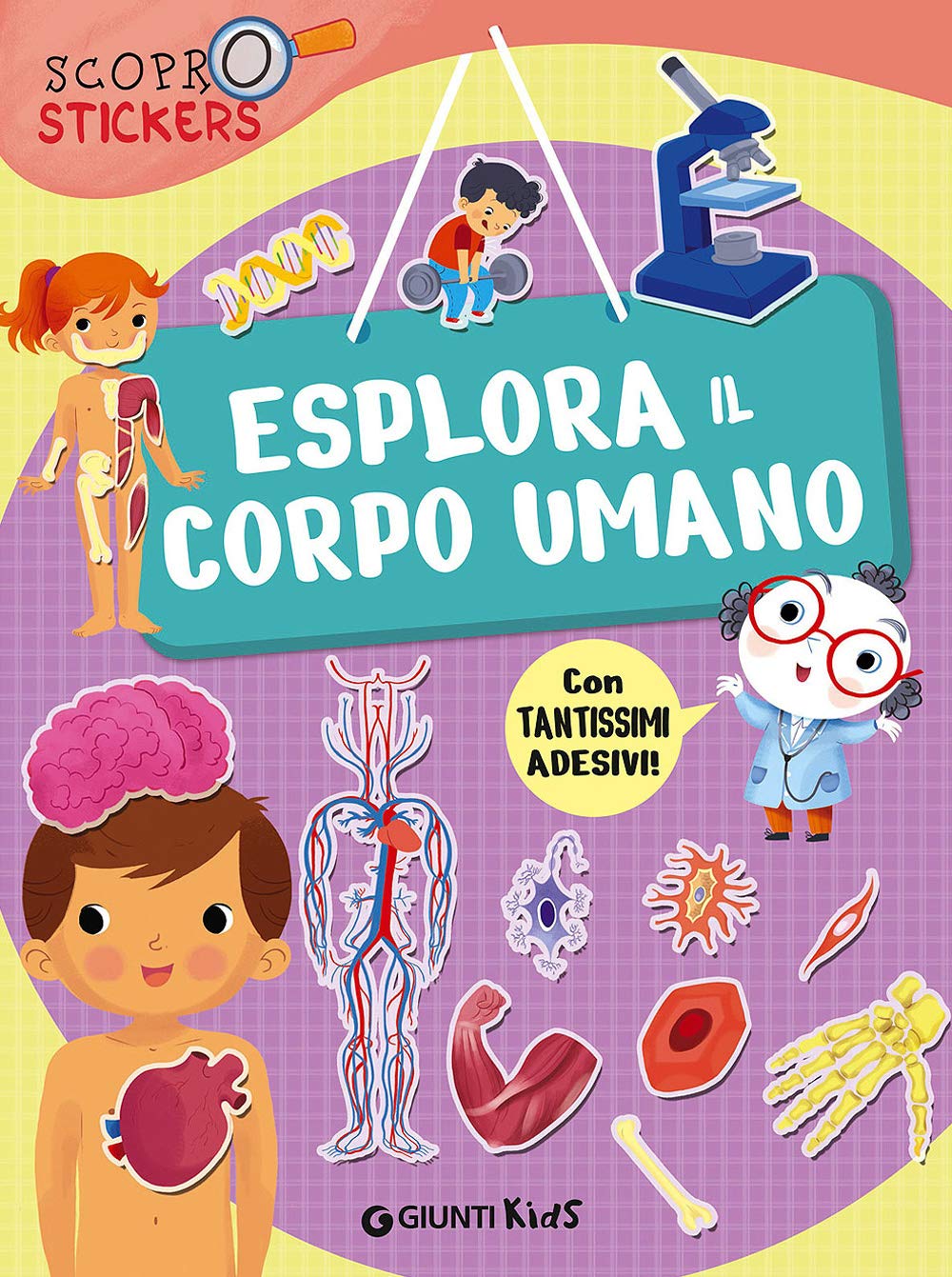 Esplora il corpo umano. Con adesivi book