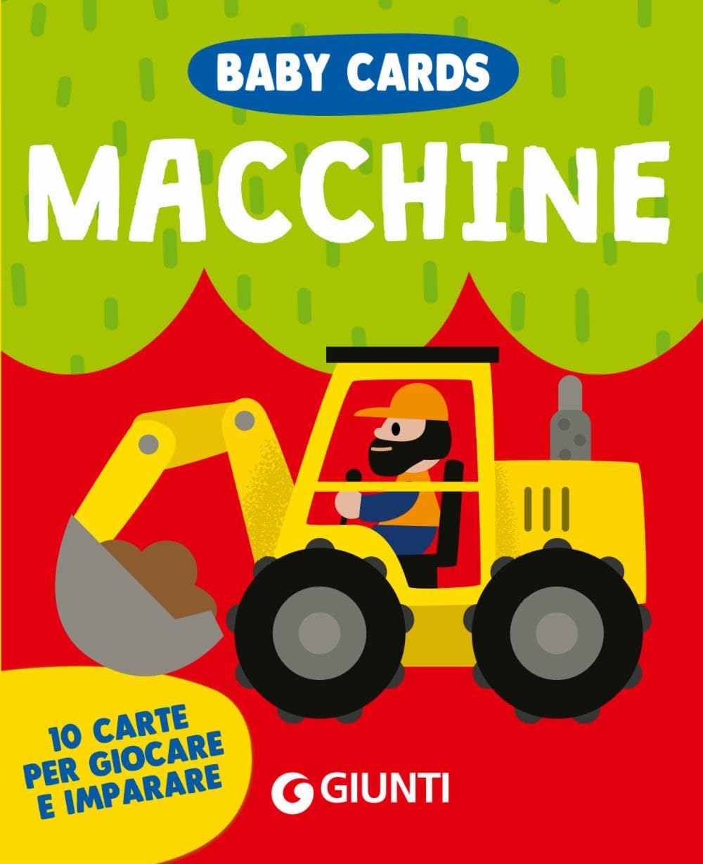 Macchine. Baby cards. 10 carte per giocare e imparare. Ediz. a colori. Con 10 Carte book