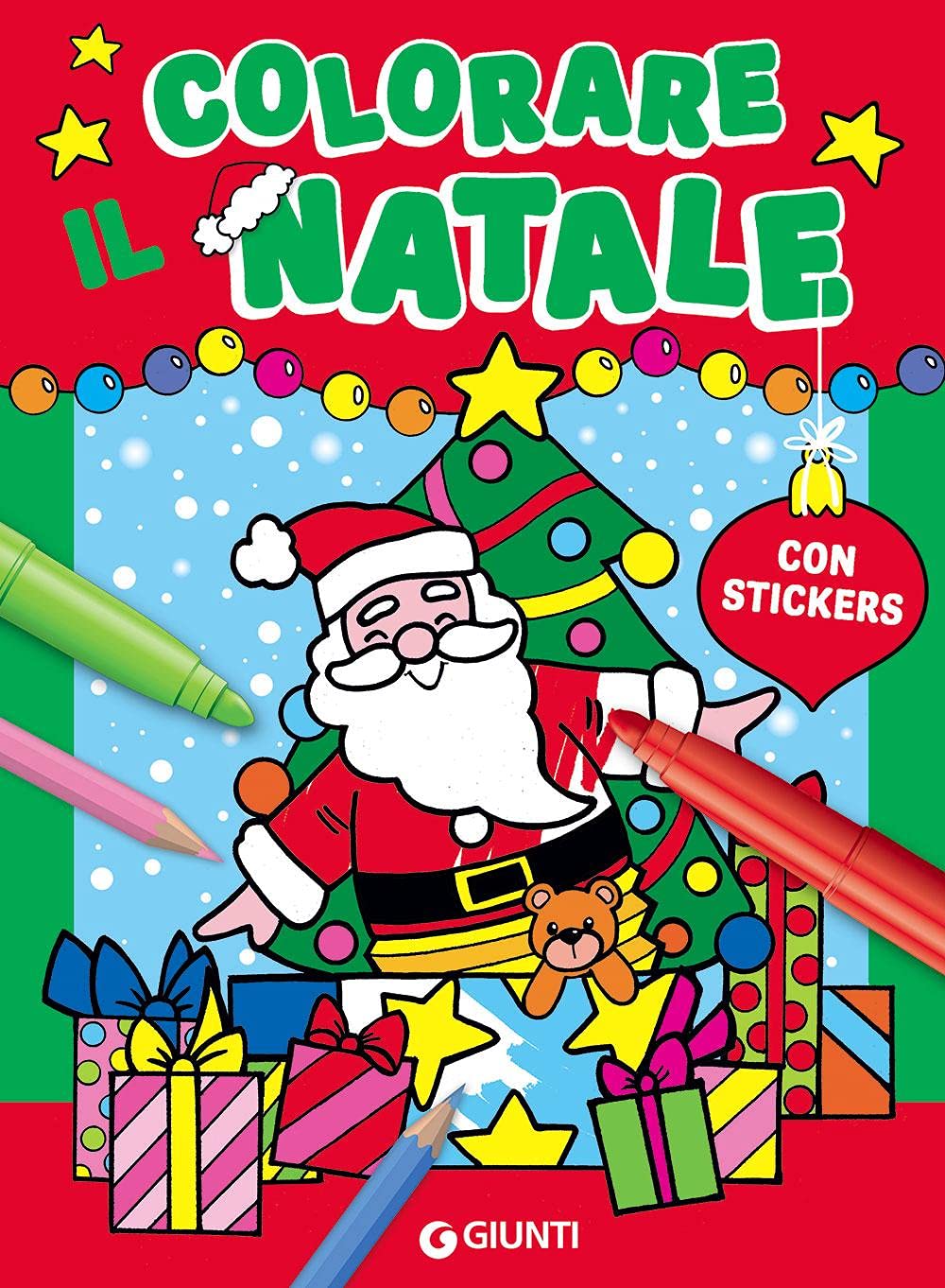 Colorare il Natale. Con adesivi. Ediz. illustrata book