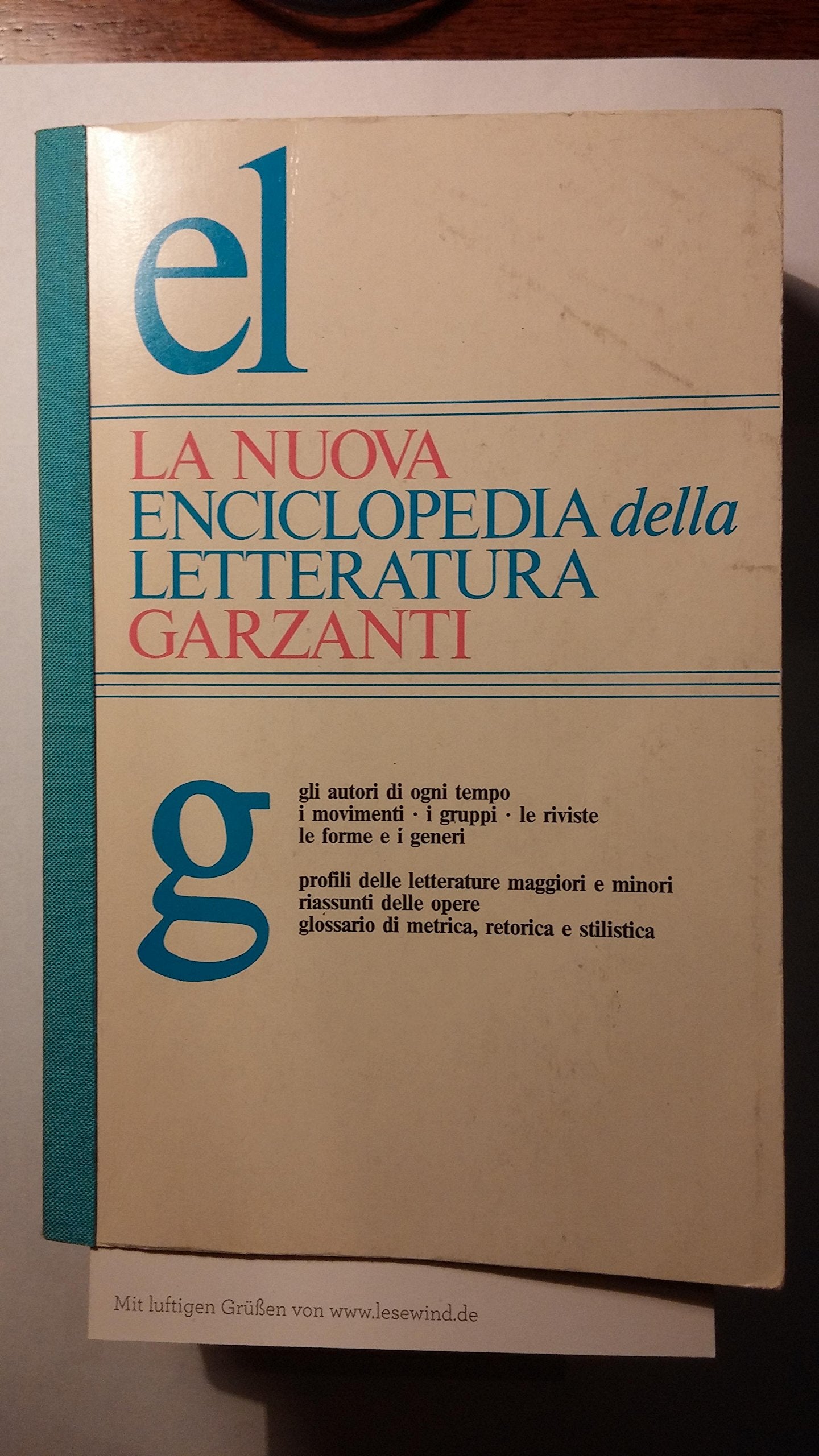 la nuova enciclopedia della letteratura garzanti Books