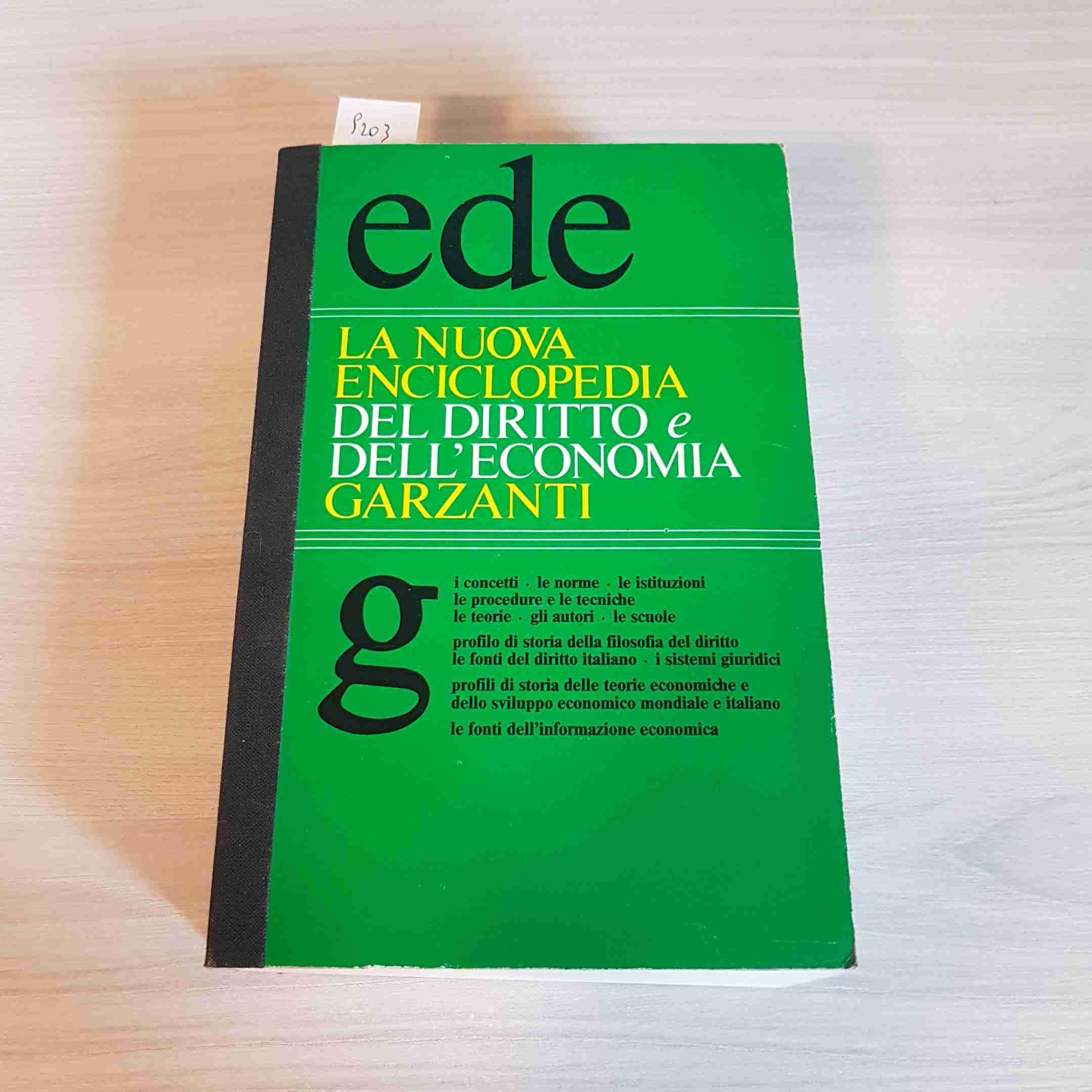 La nuova enciclopedia del diritto e dell'economia Garzanti (Le Garzantine) Books