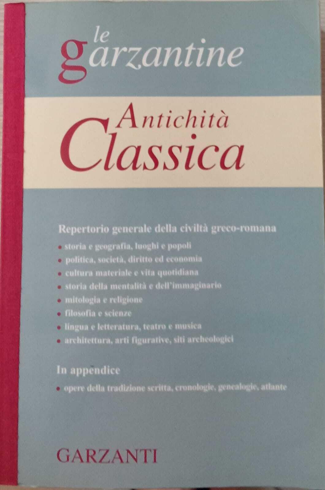 Antichità classica Reference Books