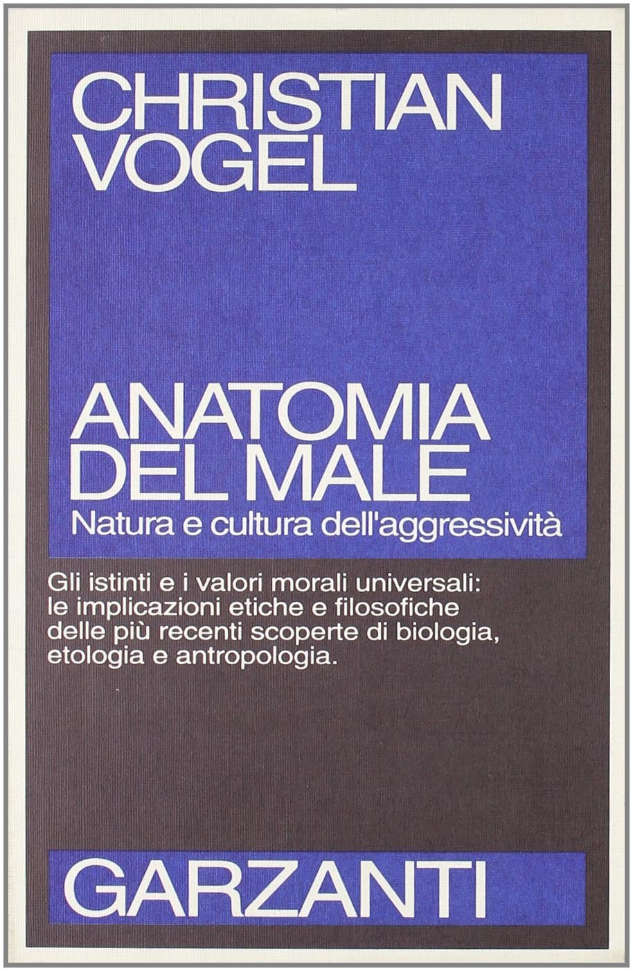 Anatomia del male. Natura e cultura dell'aggressività book