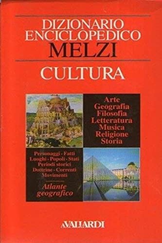 Dizionario Enciclopedico Melzi. Lingua/Cultura. Books