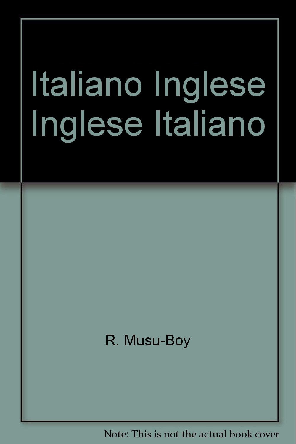 Italiano-inglese, inglese-italiano book