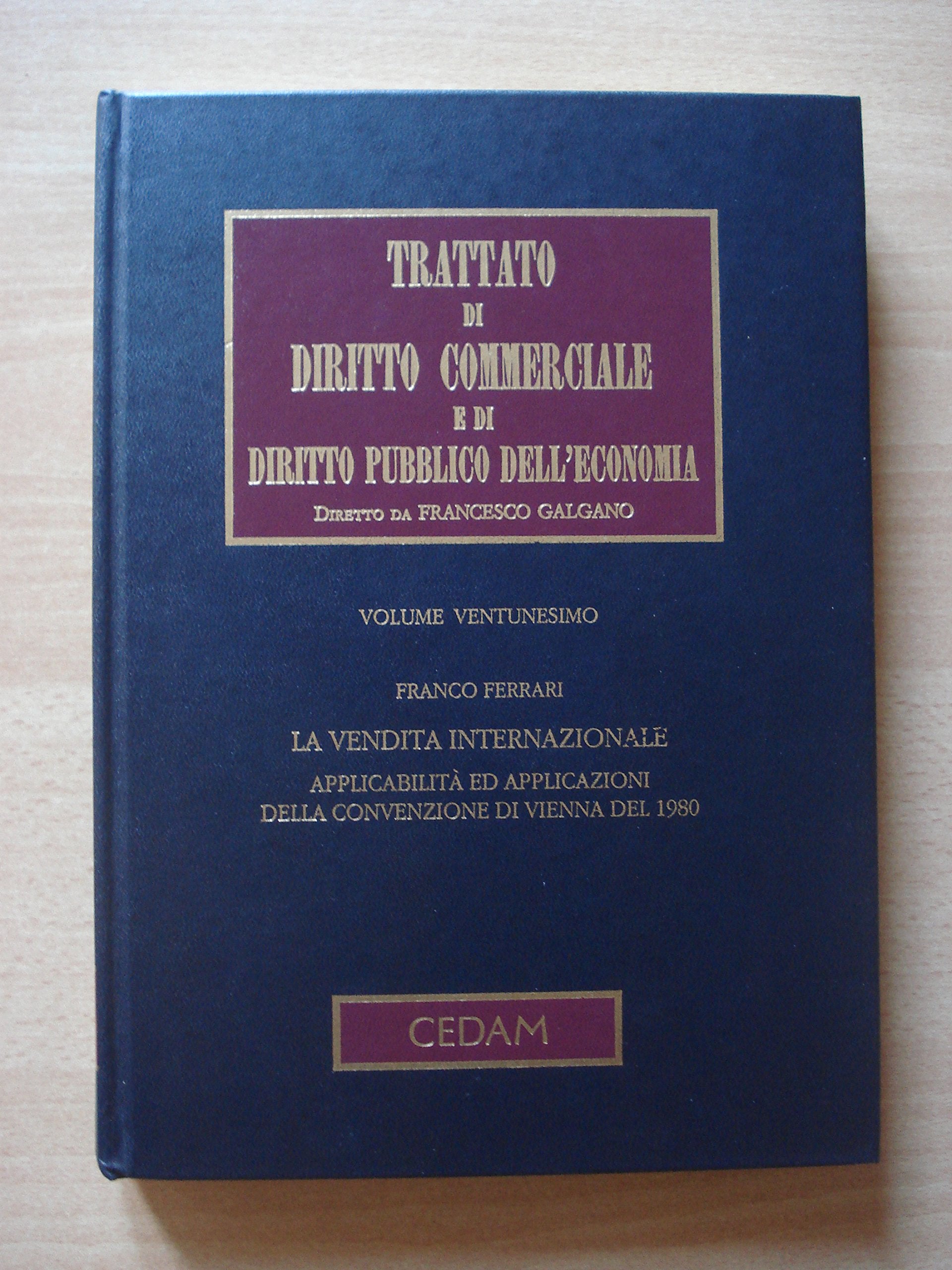 Trattato di diritto commerciale e di diritto pubblico dell'economia. La vendita internazionale. Applicabilità ed applicazioni della Convenzione di Vienna del 1980 (Vol. 21) book