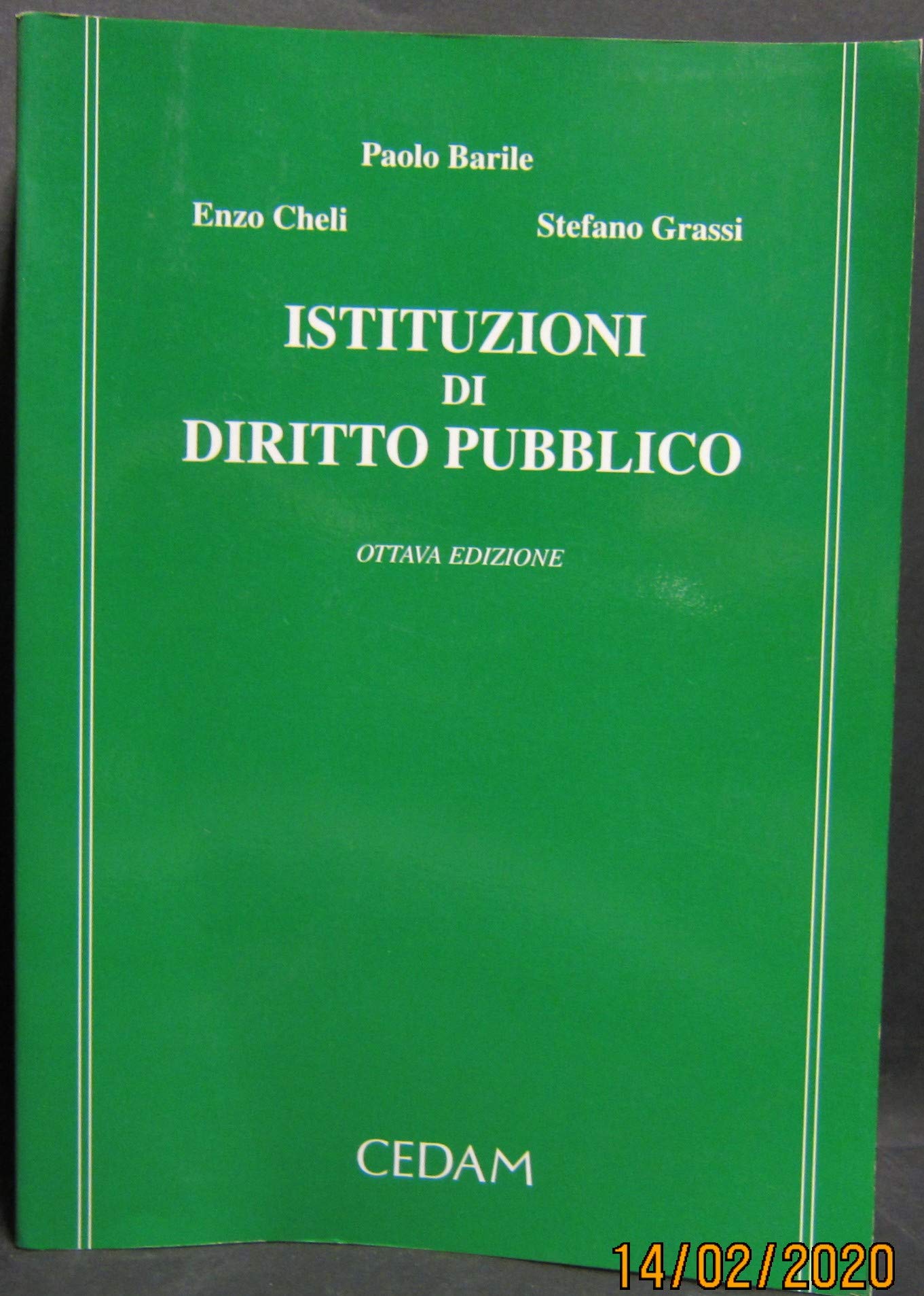 Istituzioni di diritto pubblico Law