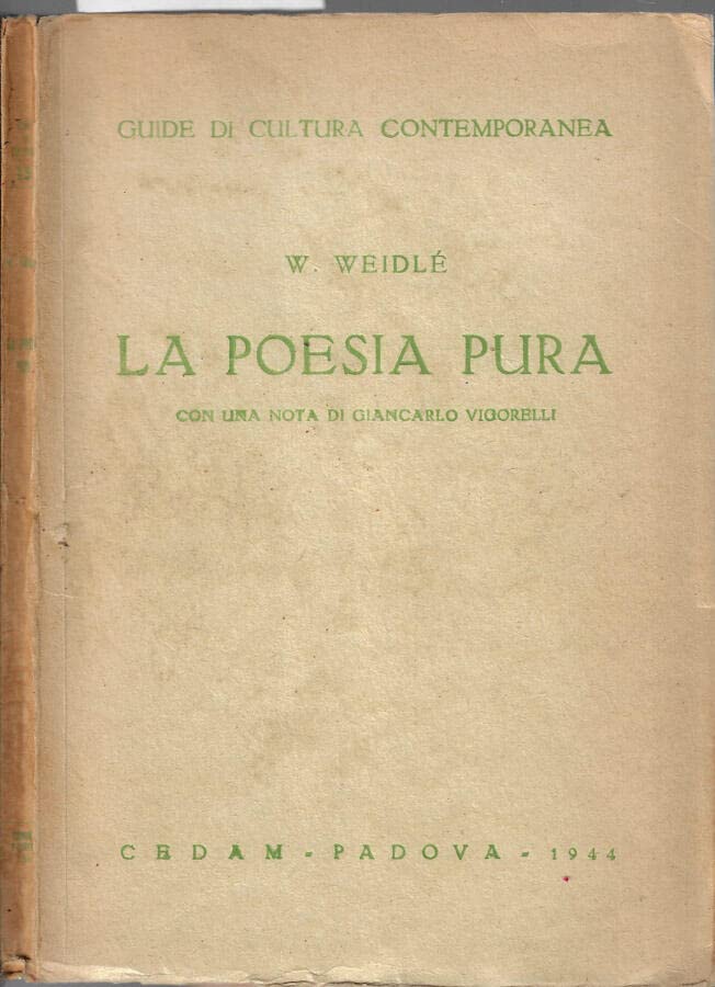 La poesia pura Contemporary literature
