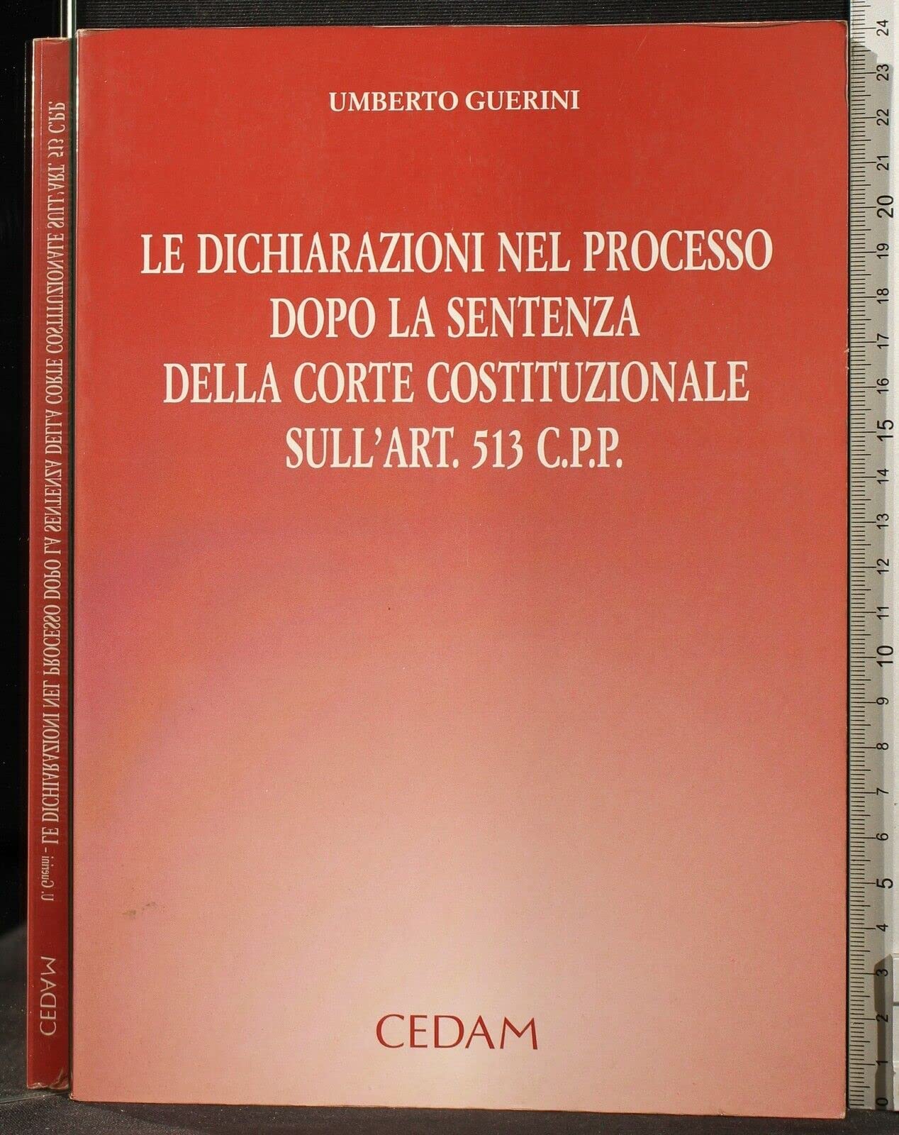 Le dichiarazioni nel processo dopo la sentenza della Corte costituzionale sull'art. 513 del Codice di procedura penale Law