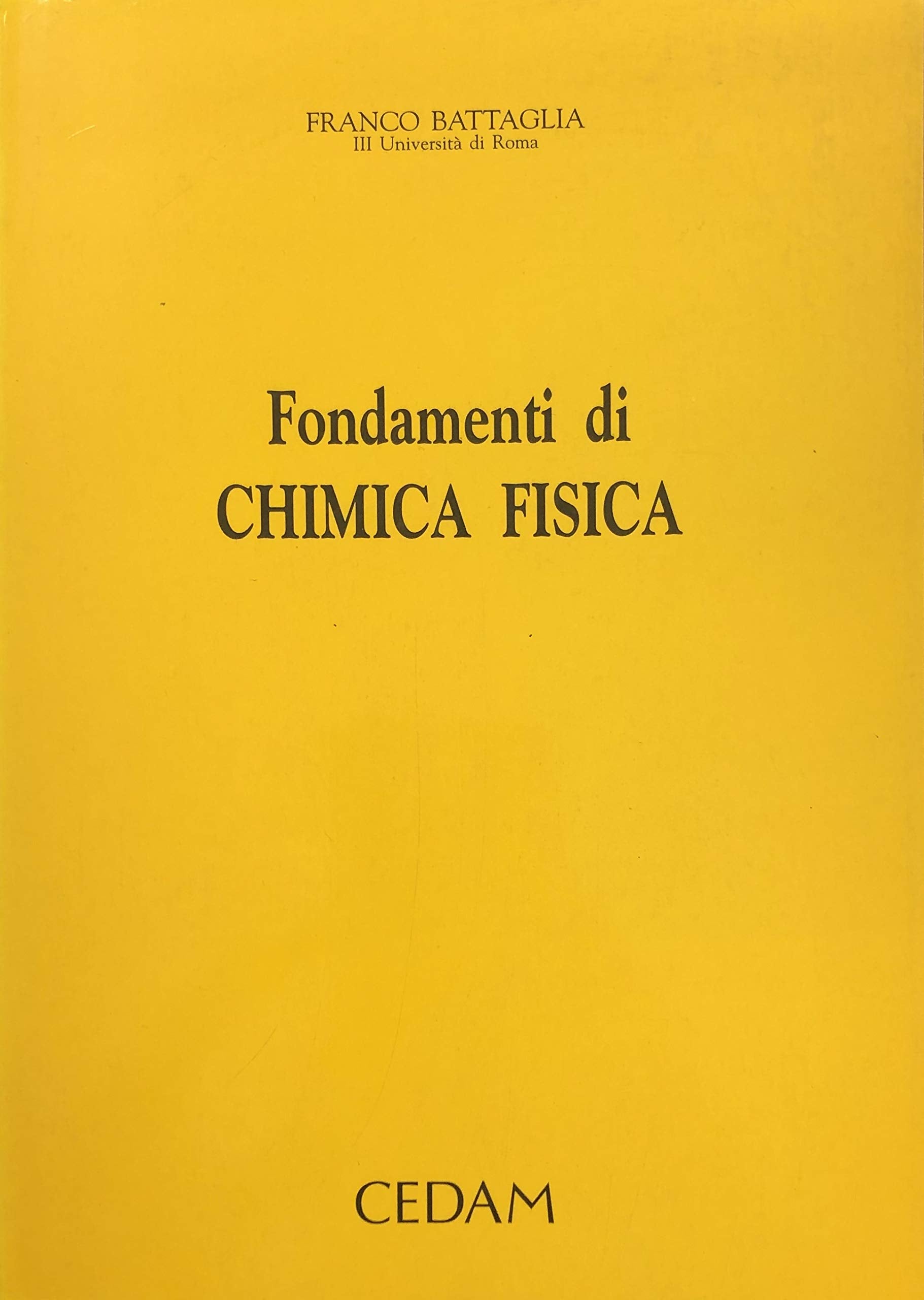 Fondamenti di chimica fisica Natural Sciences