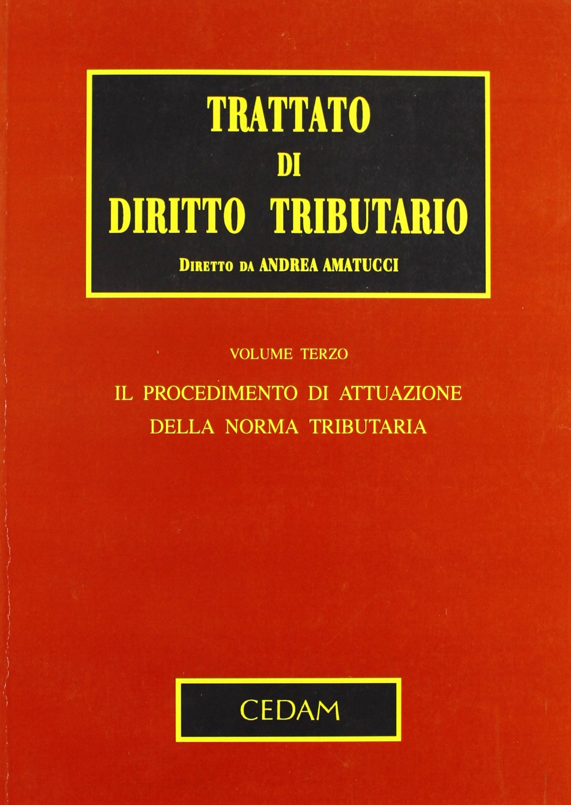 Trattato di diritto tributario Law