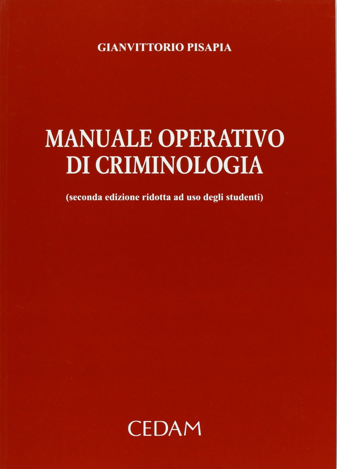 Manuale operativo di criminologia book