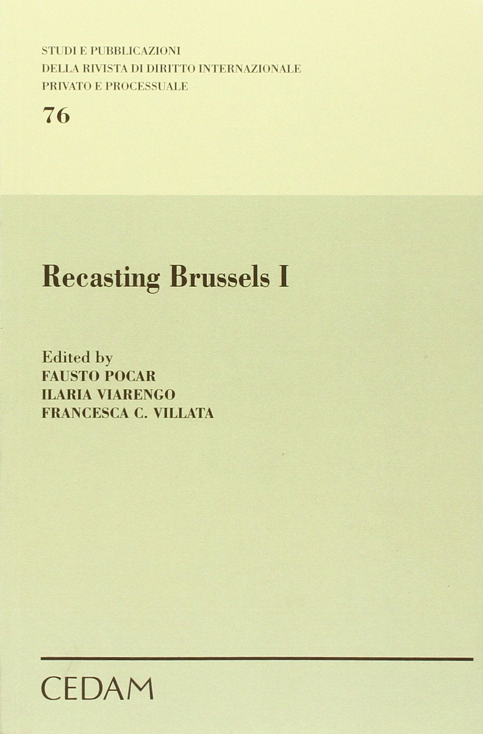 Ricastring Brussels I. Ediz. italiana Law
