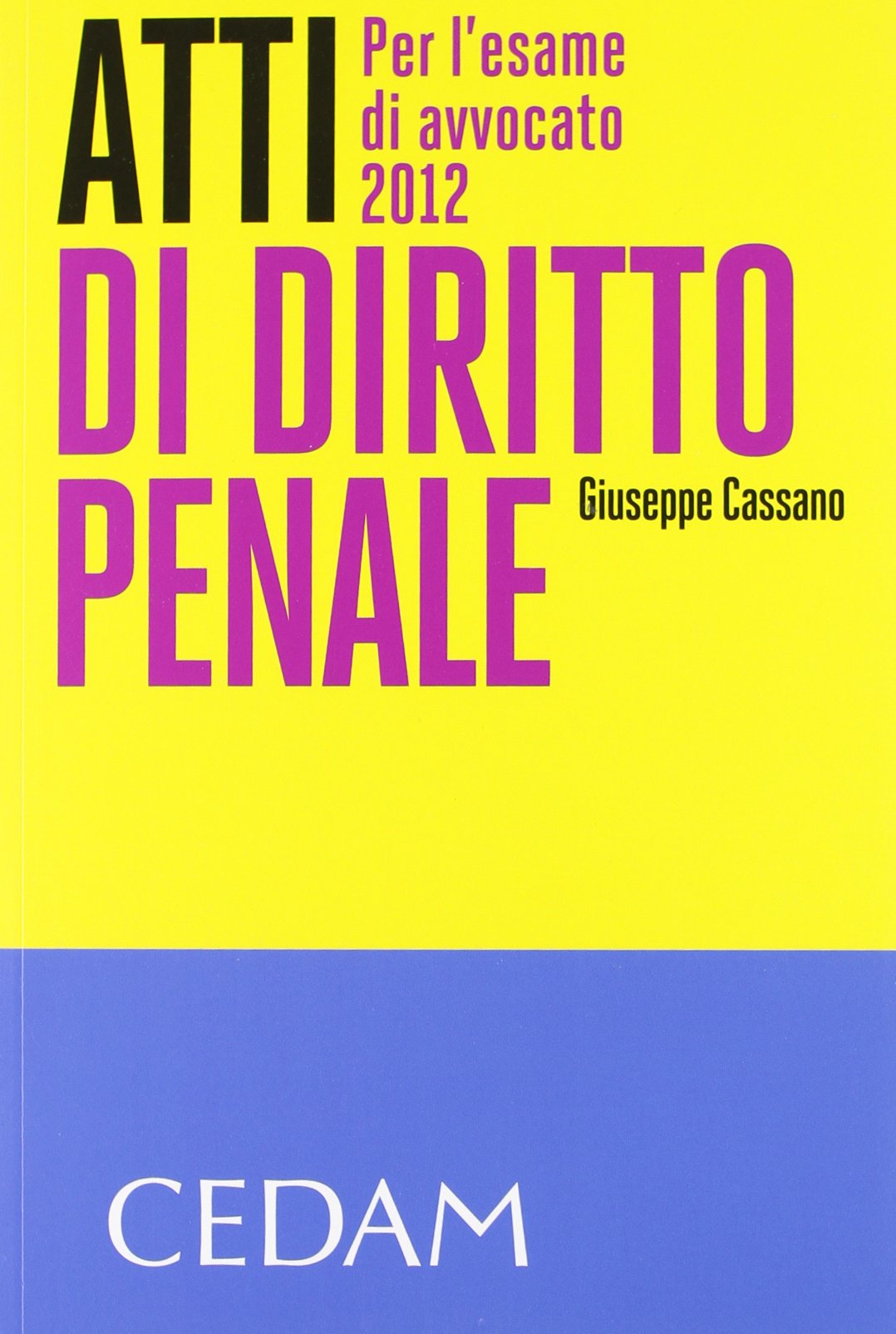 Atti di diritto penale. Per l'esame di avvocato 2012 Law