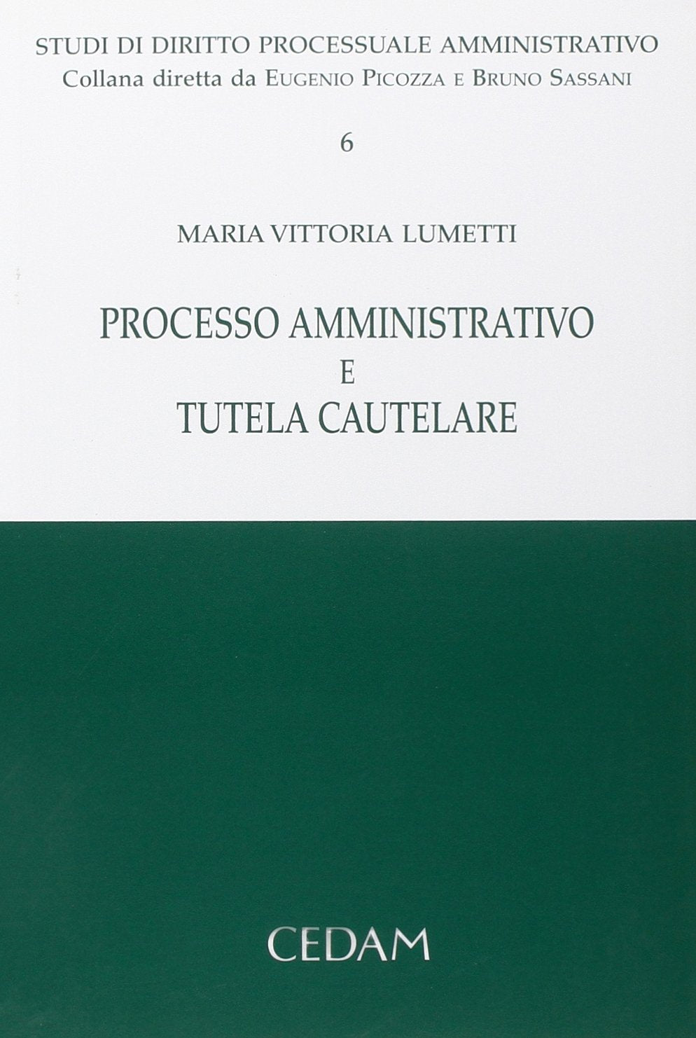 Processo amministrativo e tutela cautelare book