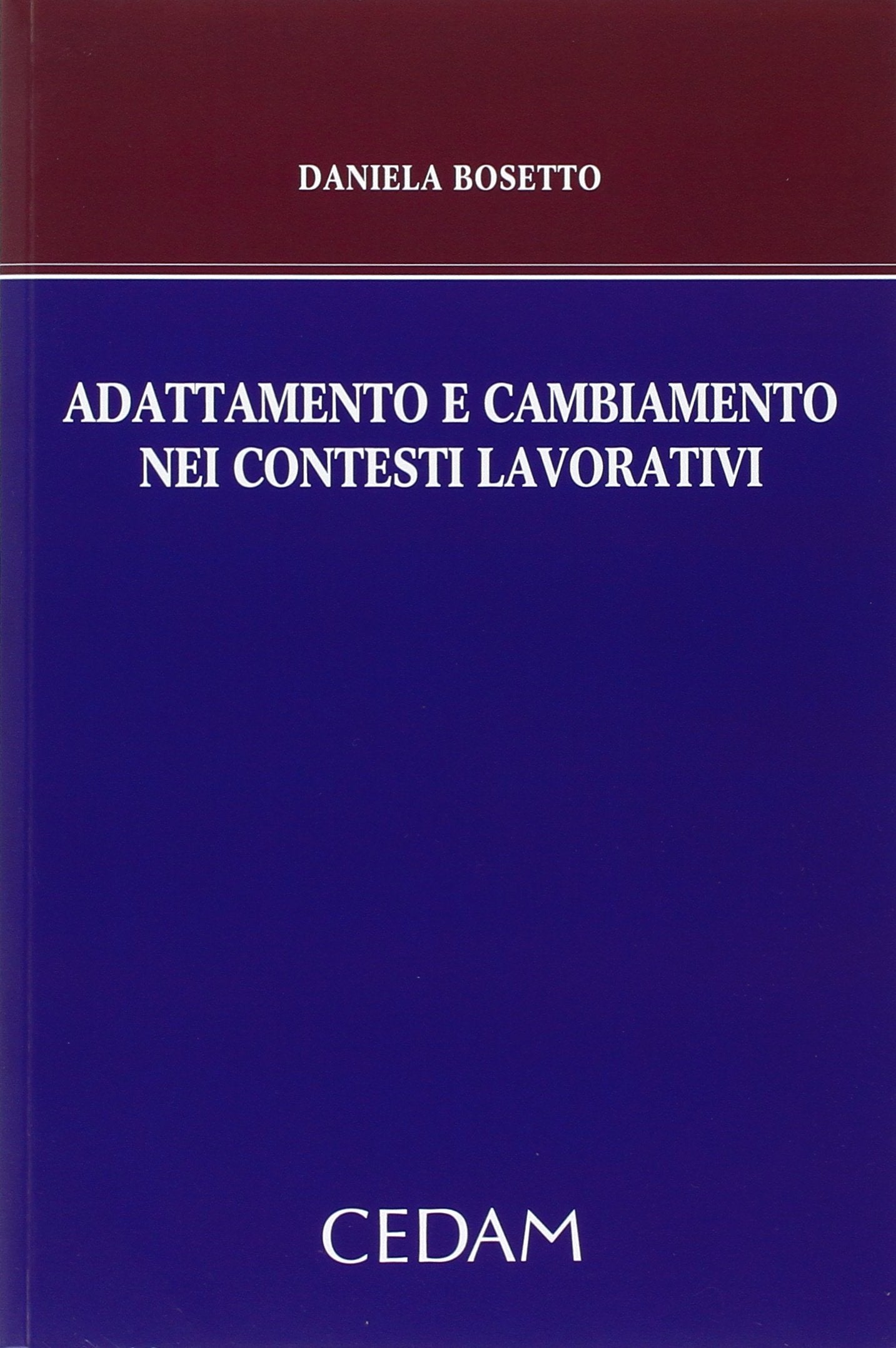 Adattamento e cambiamento nei contesti lavorativi book