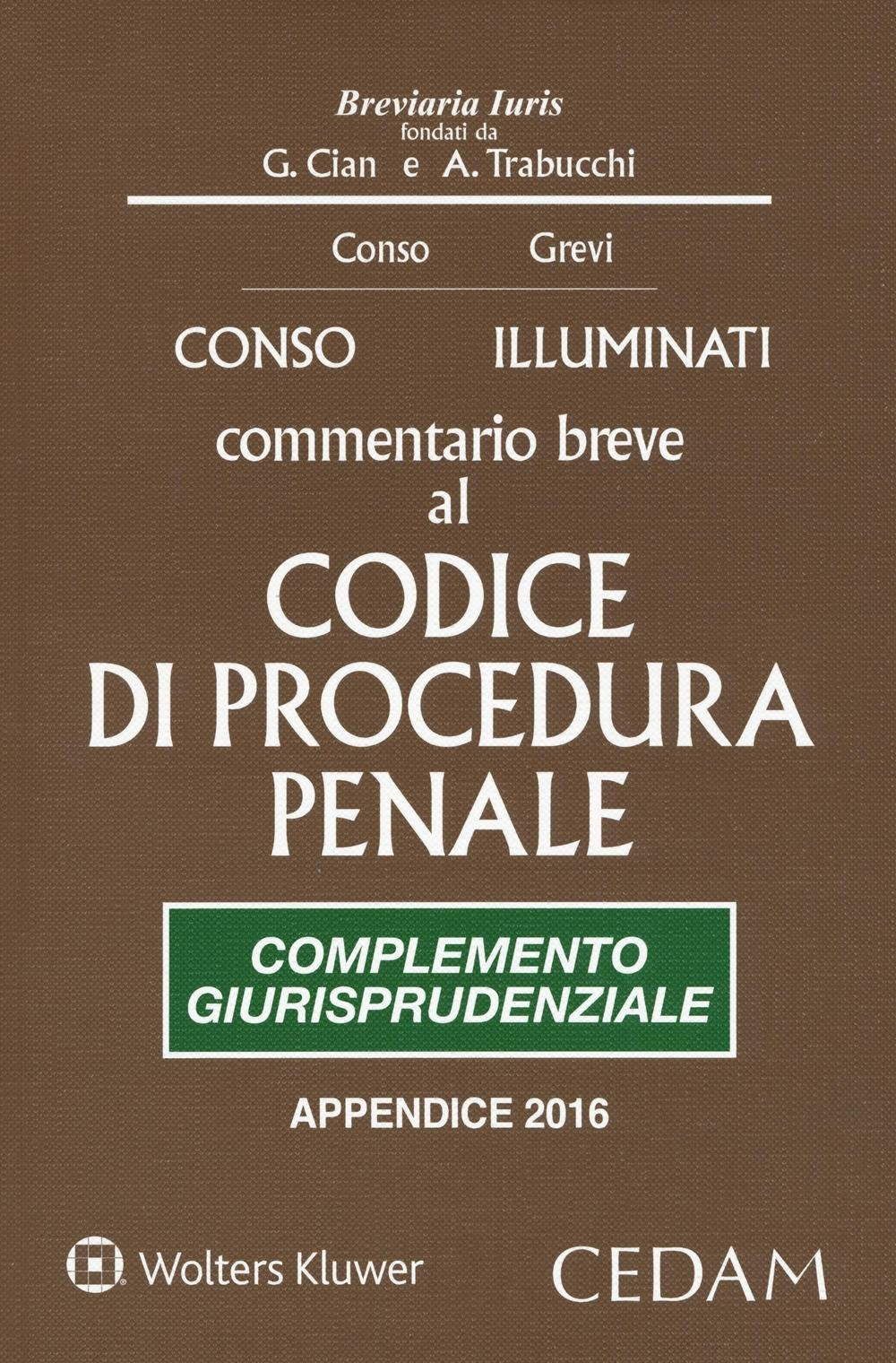 Commentario breve al Codice di procedura penale. Complemento giurisprudenziale. Edizione per prove concorsuali ed esami 2016 book