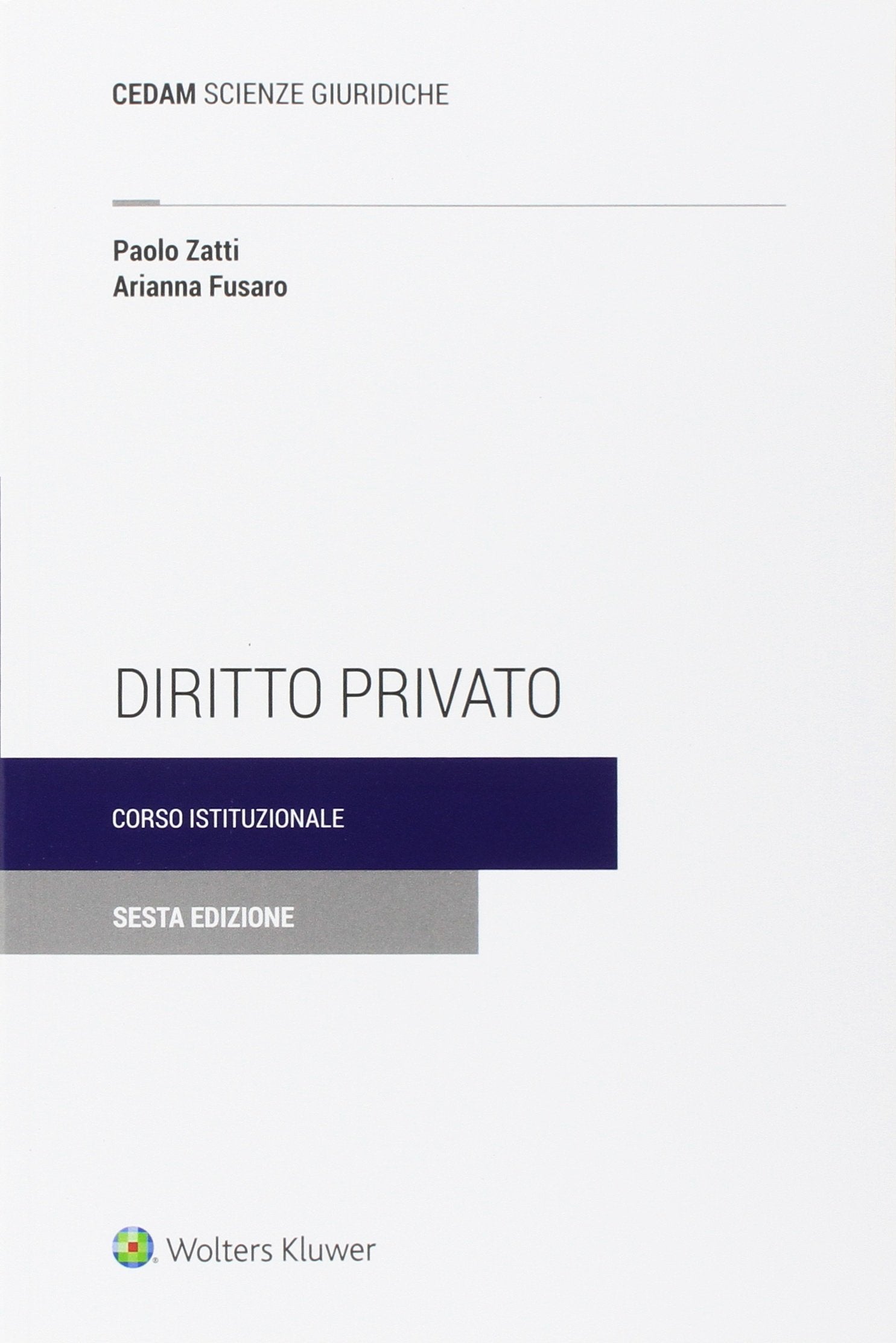 Diritto privato. Corso istituzionale Law