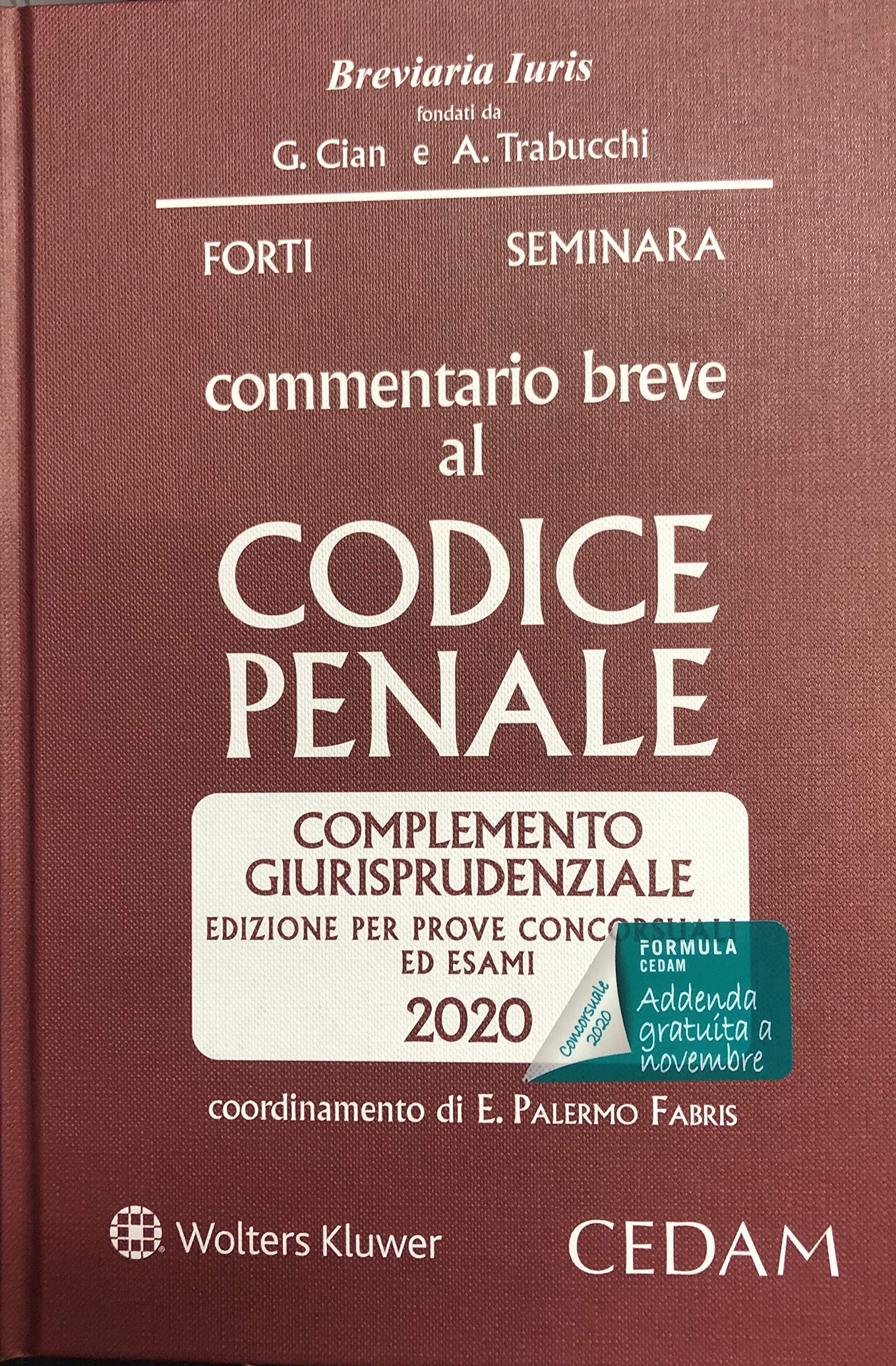 Commentario breve al codice penale. Complemento giurisprudenziale. Edizione per prove concorsuali ed esami 2020 book