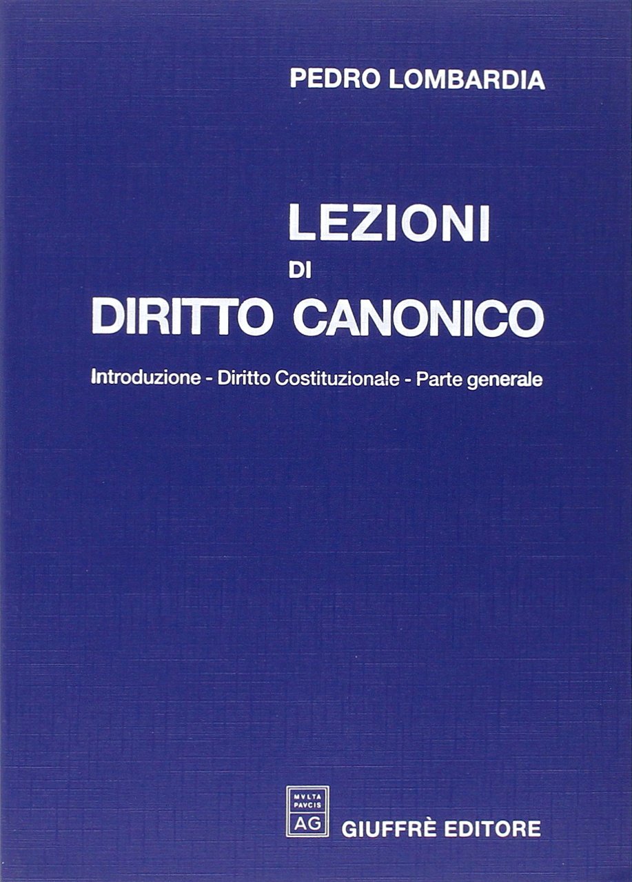Lezioni di diritto canonico Law