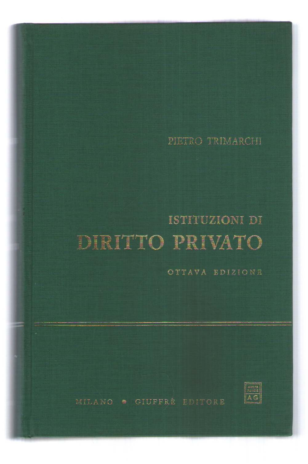 Istituzioni di diritto privato Law