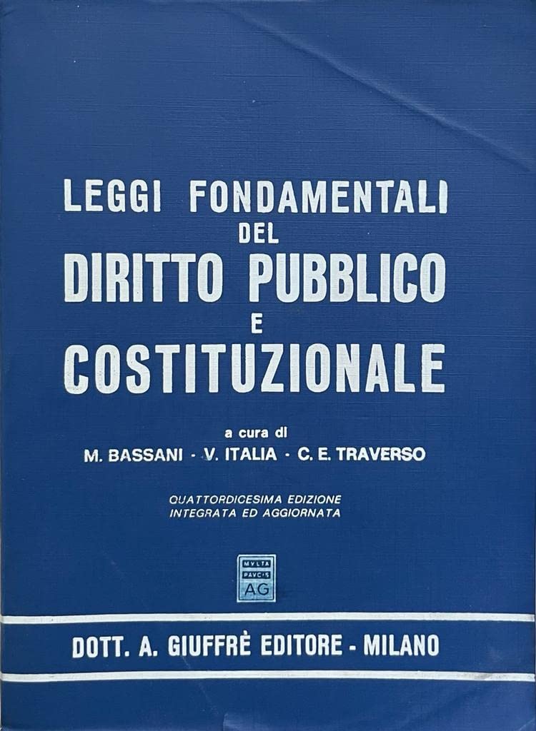 Leggi fondamentali del diritto pubblico e costituzionale Law