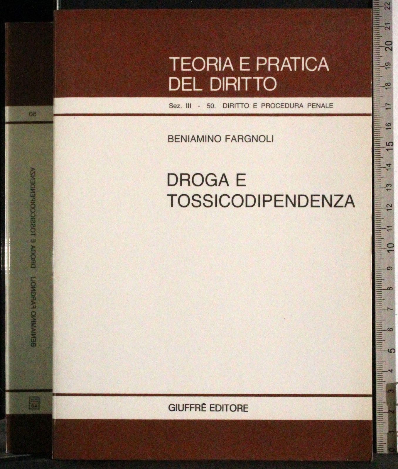 Droga e tossicodipendenza. Aspetti sociali e giuridici con commento alla legge n. 162 del 26 giugno 1990 (Teoria pratica dir. III: dir. proc. pen., Band 50) Books