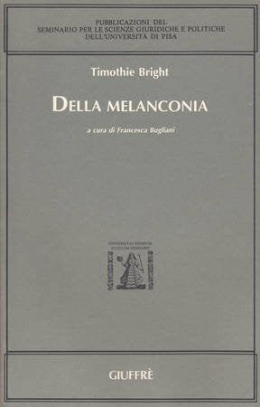 Della melanconia (Univ. Pisa-Sem. scienze giuridiche e pol., Band 26) Psychology
