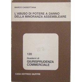 L'abuso di potere a danno della minoranza assembleare (Giurisprudenza commerciale. Quaderni, Band 120) Law